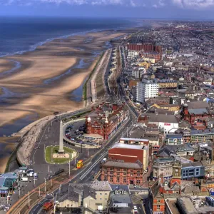Vue Aérienne Côtière de Blackpool Vue Aérienne Côtière de Blackpool