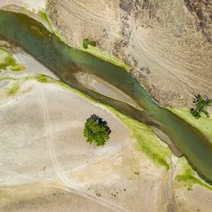 Gobi Desert River Landscape Print Gobi Desert River Landscape Print