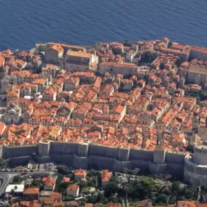 Aerial View of Dubrovnik Old Town Print Aerial View of Dubrovnik Old Town Print