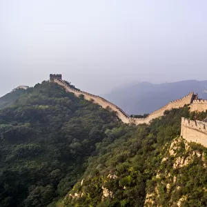 Aerial view of the Great Wall of China
