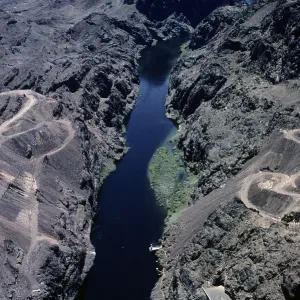 Aerial View Of The Hoover Dam Aerial View Of The Hoover Dam