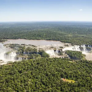 Aerial view of Iguazu Waterfalls