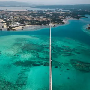 Aerial view of Kouri Bridge Aerial view of Kouri Bridge