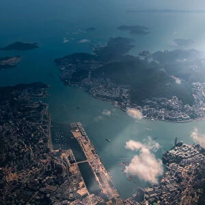 Aerial view of Kowloon bay
