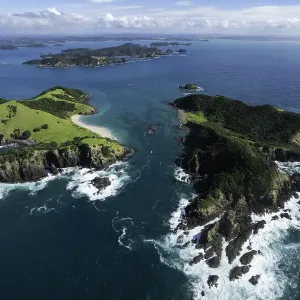 Aerial view looking over the Bay of Islands, New Zealand Aerial view looking over the Bay of Islands, New Zealand