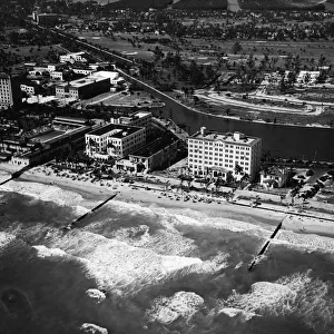 Aerial View Of Miami Beach Hotels