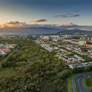 Aerial view of Neighborhood of Reykjavik Aerial view of Neighborhood of Reykjavik