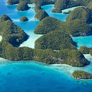 Aerial view of Rock Islands