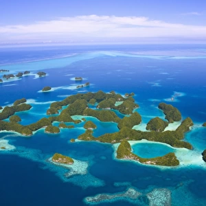 Aerial view of Rock Islands