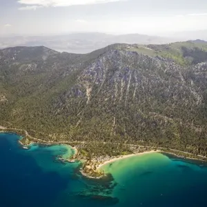 An Aerial View of Sand Harbor Lake Tahoe Print An Aerial View of Sand Harbor Lake Tahoe Print