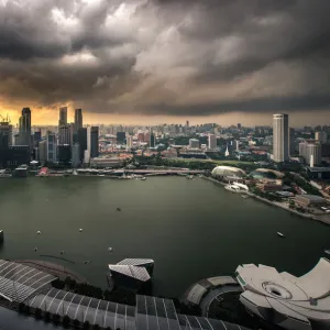 Aerial View Of Singapore