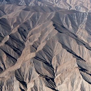 Aerial view of snow capped Himalayas mountains in summer, Lah Ladakh, Jammu and Kashmir region