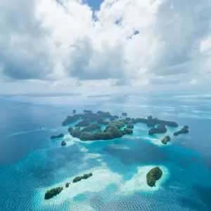 Palau Tropical Islands Aerial View Print Palau Tropical Islands Aerial View Print