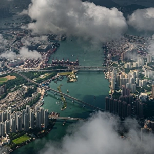 Aerial view of Tsing yi area
