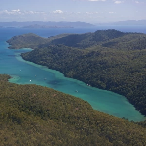 Aerial view of the Whitsunday Islands, Queensland, Australia