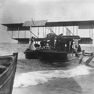 Aeroplane On Barge