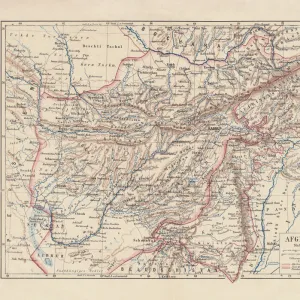 Afghanistan, lithograph, published in 1881