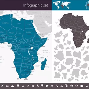 Africa - Infographic map - illustration