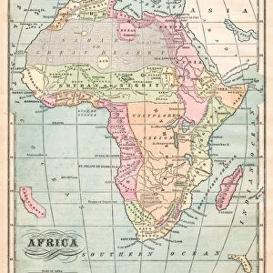 Africa map 1875
