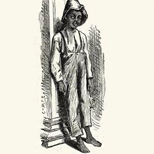 African american boy of New Orleans, 19th Century