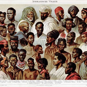 African ethnicity chromolithograph 1895