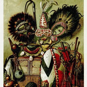 African old objects chromolithograph 1895