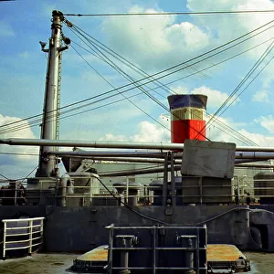 Aft Hatch and Kingposts on Liner United States