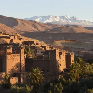 Ait Benhaddou Kasbah at dawn, Morocco