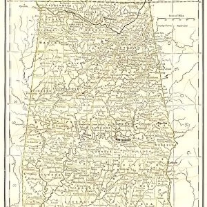 Alabama map 1878