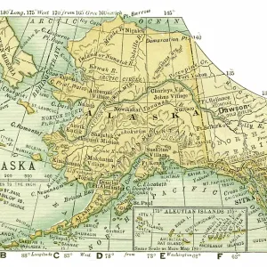 Alaska USA map 1898 Alaska USA map 1898