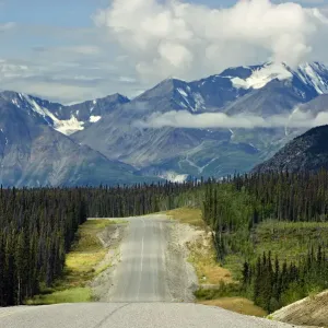 Alaskan Highway Print near Kluane National Park, Yukon