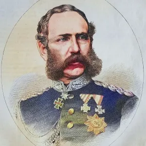 Albert, Crown Prince of Saxony, illustrated war chronicle 1870-1871, German-French campaign, Germany, France Albert, Crown Prince of Saxony, illustrated war chronicle 1870-1871, German-French campaign, Germany, France