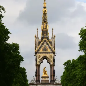 Albert Memorial Side View Print Albert Memorial Side View Print