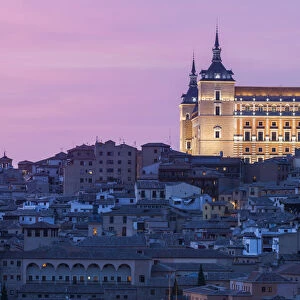 The Alcazar of Toledo at sunset