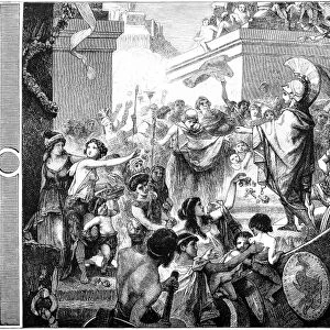 Alcibiades return to Athens (408 BC)