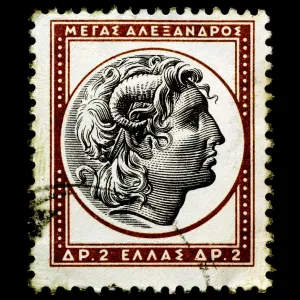 Alexander the Great Print - Isolated Portrait of a Macedonian King Alexander the Great Print - Isolated Portrait of a Macedonian King