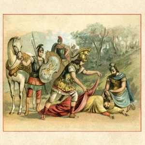 Alexander the Great Reaches Darius III Print Alexander the Great Reaches Darius III Print