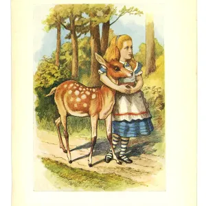 Colour Print of Alice and Fern Walking Colour Print of Alice and Fern Walking