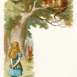 1871 Cheshire Cat Print 1871 Cheshire Cat Print