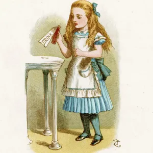 Drink Me Alice Print, 1871 Drink Me Alice Print, 1871