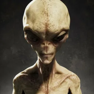 Unidentified Flying Object and Alien Illustrations