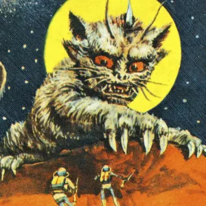 Alien Cat Monster Art Print Alien Cat Monster Art Print