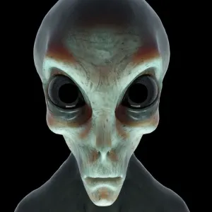 Alien Computer Illustration Print Alien Computer Illustration Print