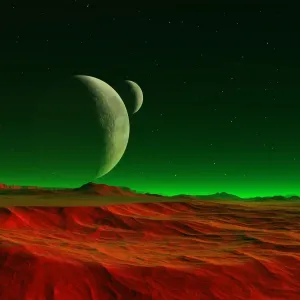 Alien Planet Digital Art Print Alien Planet Digital Art Print