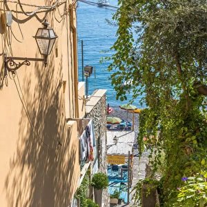 An alley in the city of Positano