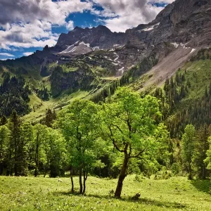 Karwendel Mountains Print - Alpine Landscape Scene
