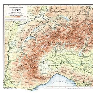 Alps geological map 1895