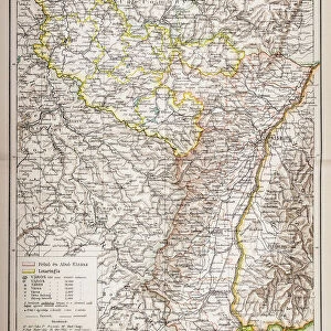 Alsace-Lorraine map 1880