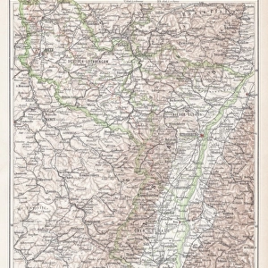 Alsace-Lorraine map 1895