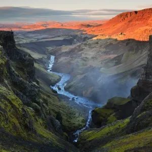 The amazing HAaifoss Waterfall and the beautiful Waterfalls in FossAa River in Iceland The amazing HAaifoss Waterfall and the beautiful Waterfalls in FossAa River in Iceland